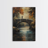 Fly Fishing Art Print on Canvas - Outdoors Gift Idea - Gift For Dad - Fly Fishing Art - Fly Fishing Painting - Trout Fishing - Outdoorsman Gift