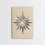 The North Star Canvas Print - Framed Canvas - Minimalist Christmas Art - Boho Christmas Art - Rustic Christmas Art