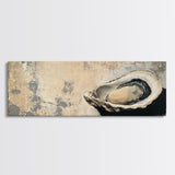 Wabi Sabi Kitchen Wall Decor, Oyster Shell Painting Print, Canvas Print, Oyster Wall Art, Boho Kitchen Decor, Dining Room Wall Art, Kitchen Decor