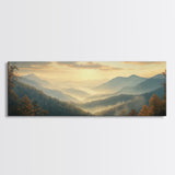 Large Abstract Mountains Painting on Canvas Print, Mountain Painting Modern Living Room Wall Art Gift for Her Custom Oil Painting Print