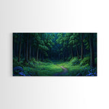 Large Framed Vintage Style Landscape Painting Print | Fantasy Wall Art | Fantasy Painting | Forest Painting | Landscape Wall Art