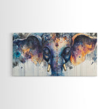 Ganesh Wall Art - Framed Canvas Print - Indian Wall Art - Ready To Hang - Hindu Wall Art - Hindu Painting - Ganesh Painting