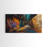 Graffiti Print Urban Decor, Cyberpunk Cityscape Wall Art, Urban Area Decay, Home Decor, Graffiti Photos, Philadelphia Print