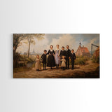 Dutch Family Painting Canvas Print, Funky Wall Art, Dutch Family Wall, Dutch Style Art
