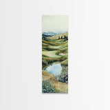 Irish Landscape Art Framed Canvas Print Green Wall Art Vertical Wall Art Above Couch Wall Art Rustic Landscape Art Gift Living