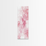 Elegant Mehndi Hand Art Framed Canvas Print - Light Pink Wall Art, Botanical Prints, Whimsical Art, Yoga Art, Gift Idea Her, Bedroom Decor
