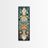 Canvas Print Moroccan Wall Art Botanical Prints Chinoiserie Wall Art Floral Rustic Decor Tall Narrow Wall Art Bedroom Art Christmas Gift
