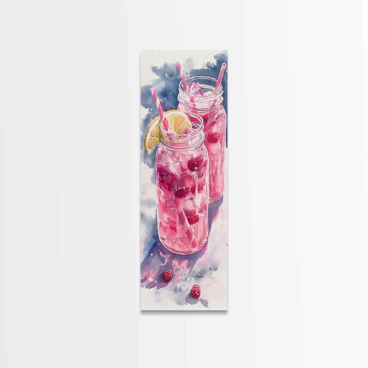 Refreshing Lemonade Canvas Print Cocktail Art Kitchen Wall Art Whimsical Art Food Review Kitchen Art Rustic Wall Art Farmh
