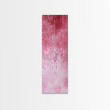 Crystal Chandelier Framed Canvas Print in Pink Abstract Art Perfect Above Sofa or Guest Room Art with Rustic and Glam Style