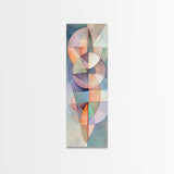 Geometric Abstract Framed Canvas Print Pastel Colorful Wall Art Matisse Inspired Decor Living Room Art Modern Home Accent