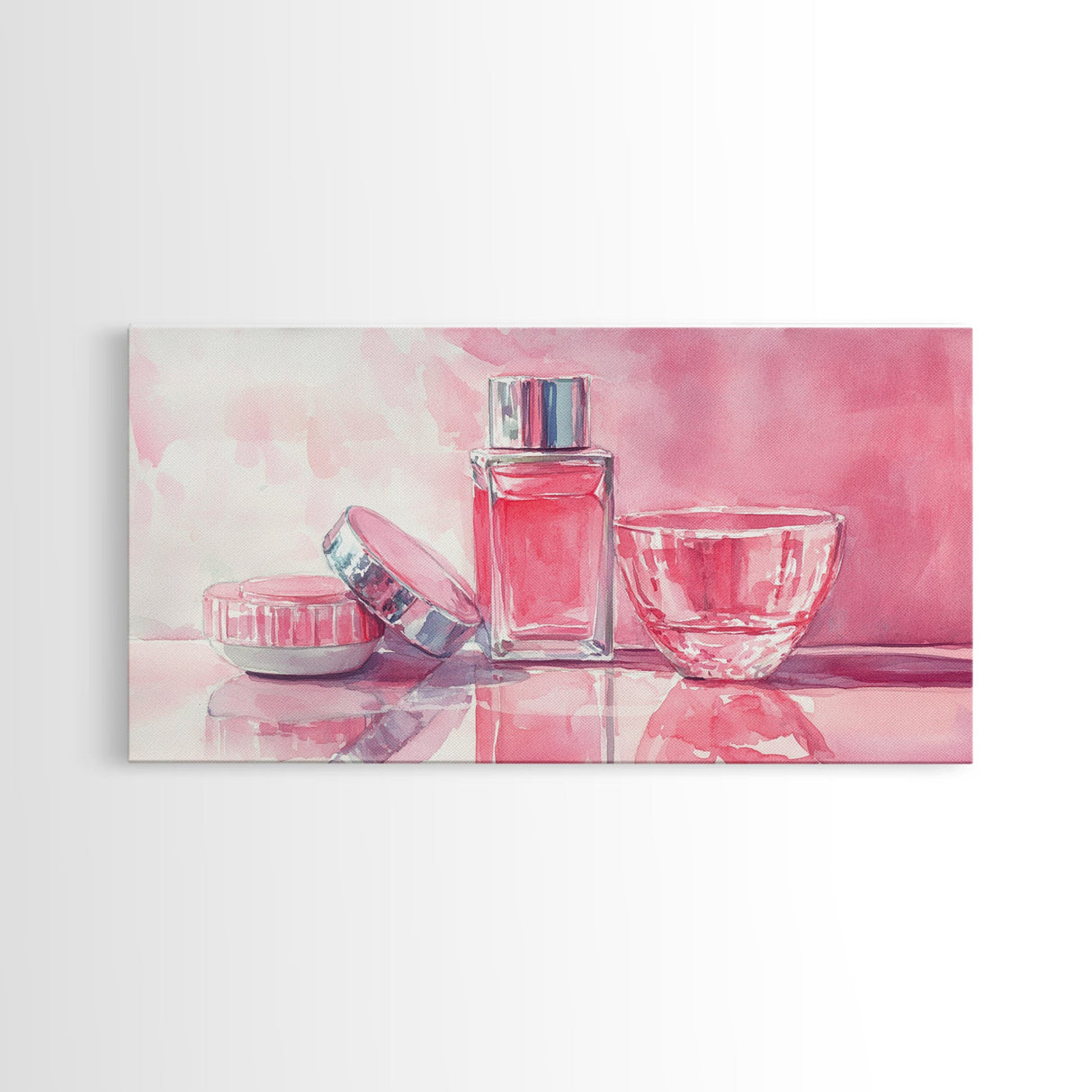 Light Pink Wall Art Canvas Print, Modern Minimalist Art, Whimsical Home Decor, Therapy Art Piece, Light Pink Abstract Art Gift Idea