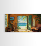 Ocean Retreat Canvas Print Coastal Decor Rustic Nautical Wall Art Above Sofa Art Tropical Beach Room Art Farmhouse Art Gift Idea