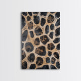 Rustic Stone Texture Canvas Print, Earthy Wall Art, Farmhouse Decor, Bedroom Art, Vertical Rustic Art, Skinny Wall Art