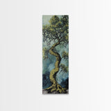 Oak Tree Art, Canvas Print, moody art, botanical prints, farmhouse art, vertical wall art, rustic art, extra wide art, above bed wall art