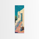 Mediterranean, Rustic, Canvas Print, coastal landscape art, farmhouse art, above couch art, wabi sabi art, southwest wall art,gift idea
