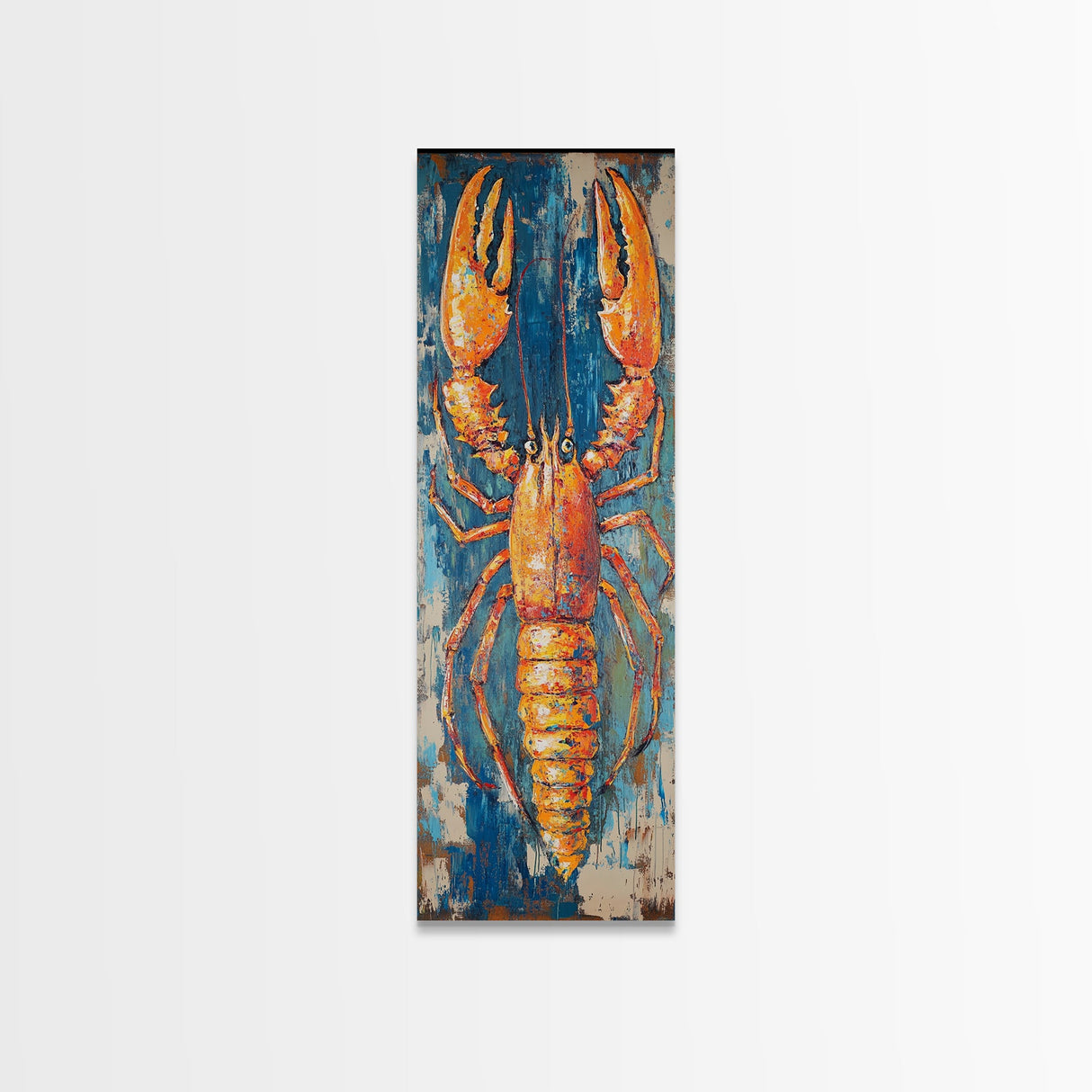 Lobster Painting, Coastal Wall Art, Nautical Decor, Seafood Art, Framed  Print, Rustic Wall Art, Farmhouse Art, Kitchen Wall Art