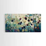 Blackberry, summer berries, Canvas Print, botanical prints, fruit of the spirit wall art, wildflower painting, kitchen art