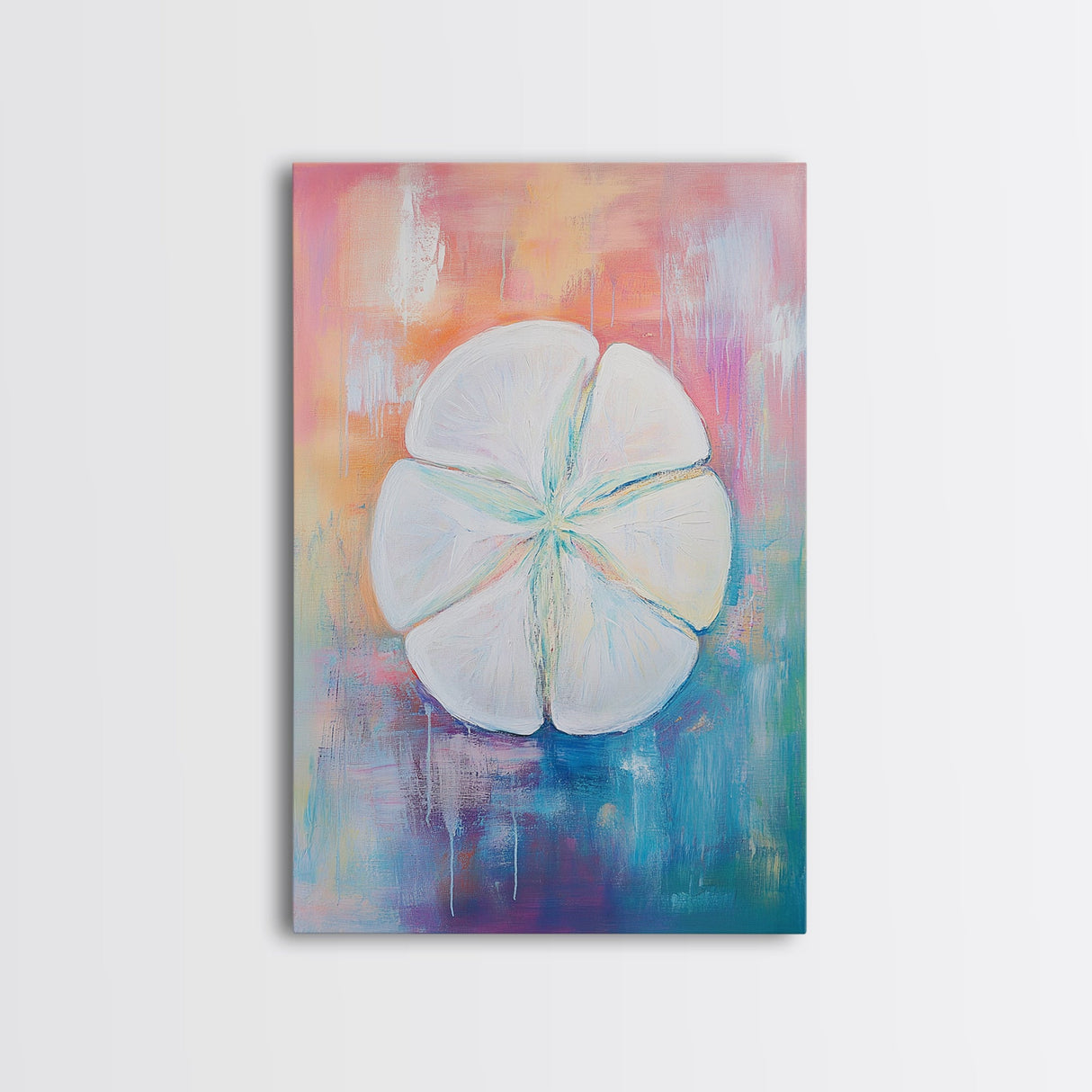 Lemon Art Print, Citrus Kitchen Decor, Coastal Art, Tropical Fruit Painting, Boho Art, Vibrant Wall Art, Canvas Print, Dining Room Decor