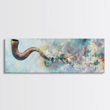 Abstract Smoke Pipe Art Canvas Print - Surreal Colorful Painting, Fantasy Wall Decor, Boho Home Aesthetic, Bar Lounge Art