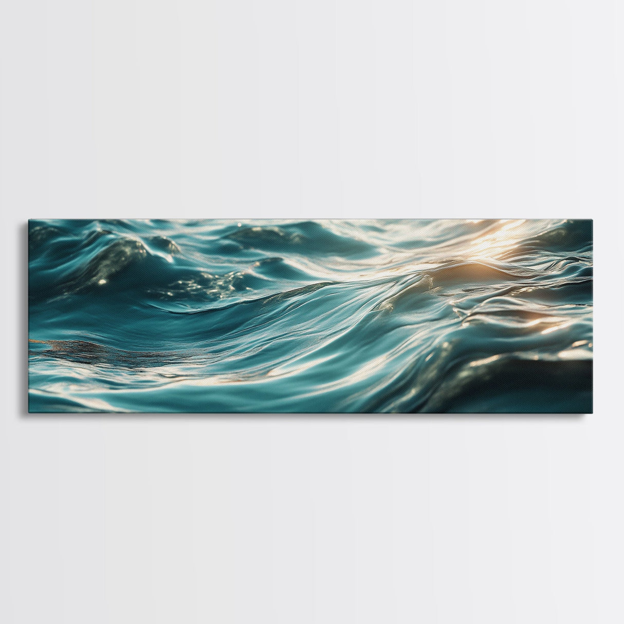 Ocean Wave Painting Deep Blue Water Photography Wall Art Serene Minimalist Coastal Artwork Relaxing Beach Decor