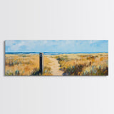 Sandy Path, Coastal Scene, Beach Landscape, Canvas Print, Nautical Wall Art, Summer Home Decor, Relaxing Art, Living Room Art