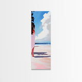 Beach Reflection, Coastal, Minimalist, Canvas Print, Modern Wall Art, Seaside Decor, Ocean Painting, Living Room Wall Art