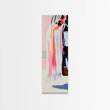 Vibrant Textures, Abstract Fashion Art, Bold Color Splashes, Modern Aesthetic, Trendy Wall Decor, Artistic Expression, Framed Canvas Print