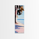 Serene Ocean, Pastel Beach, Coastal Landscape, Canvas Print, Minimalist Art, Living Room Art, Tranquil Seascape, Sunset Painting, Soft Colors