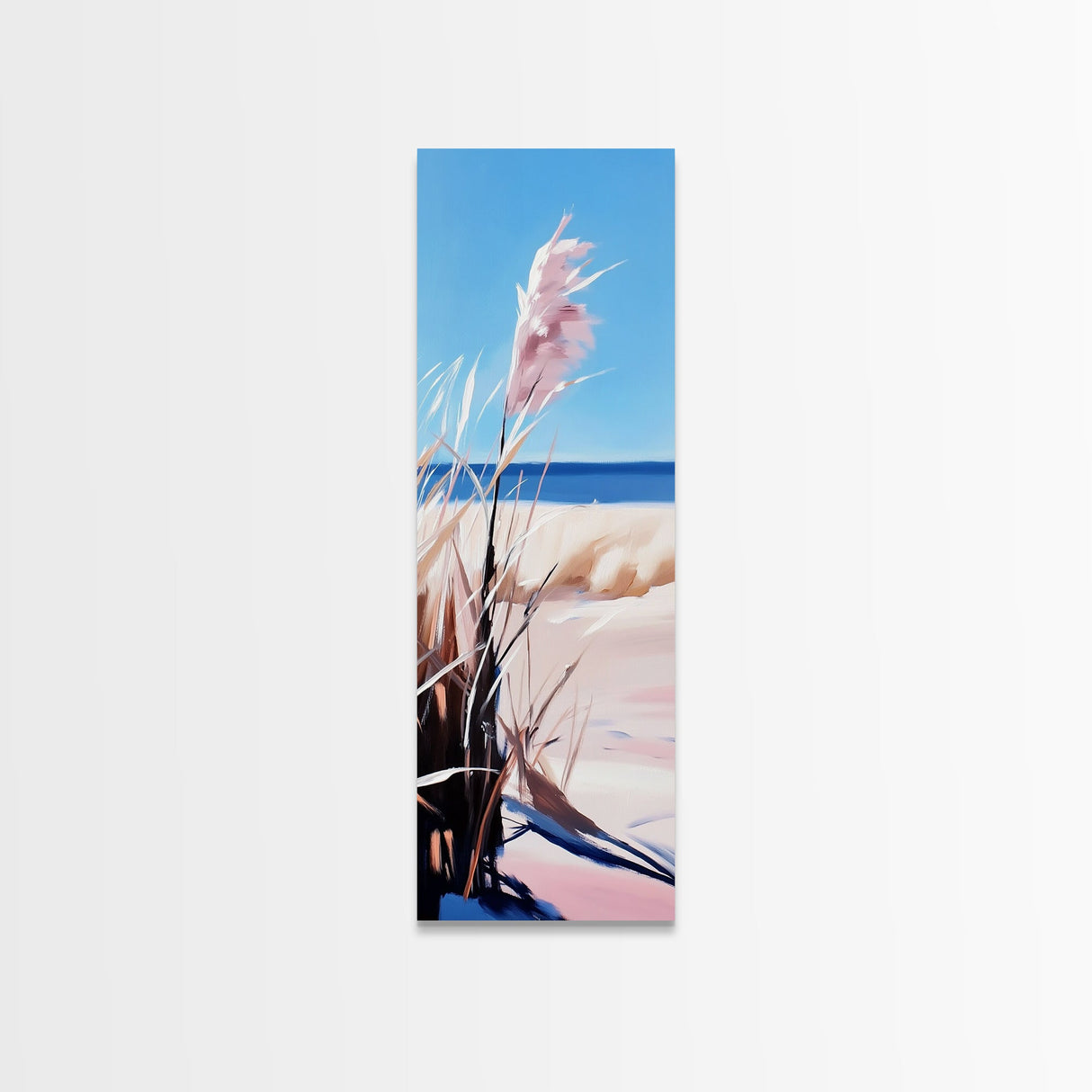 Pampas Grass, Beach Aesthetic, Coastal Decor, Canvas Print, Minimalist Art, Neutral Wall Art, Bedroom Wall Art, Boho Home Decor