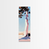 Tree Silhouette Art, Nature Print, Tranquil Wall Decor, Framed Canvas Print, Modern Landscape, Living Room Art, Contemporary Style