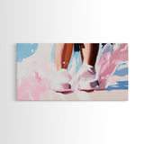 Water Feet, Splashes, Canvas Print, Minimalist Art, Dreamy Aesthetic, Serene Bedroom Decor, Modern Home Wall Art, Beach Inspired Design