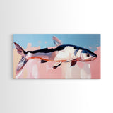 Floating Fish, Ocean Art, Underwater Canvas Print, Beach House Decor, Coastal Wall Art, Nature Inspired Art, Minimalist Wall Decor