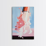 Cosmic Blast, Space Art, Sci-Fi Painting, Framed Canvas Print, Futuristic Wall Art, Modern Home Decor, Space Exploration Artwork