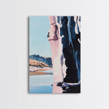 Canyon Cliff, Nature Print, Desert Landscape, Travel Wall Art, Framed Canvas Print, Boho Decor, Southwest Aesthetic, Modern Minimalism