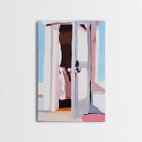 Open Door, Sunlit Entryway, Warm Aesthetic, Canvas Print, Cozy Home Decor, Minimalist Art, Farmhouse Wall Art, Living Room Decor