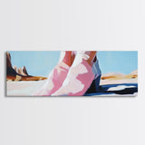 Steps, Western Art, Desert Landscape, Canvas Print, Modern Southwest Decor, Minimalist Desert Painting, Living Room Wall Art