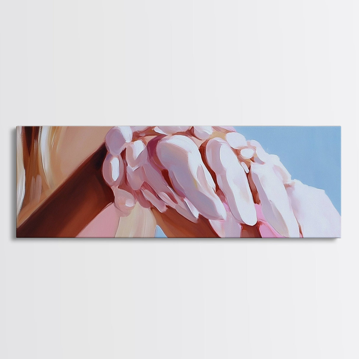 Seashell Bracelet, Coastal Jewelry, Ocean Inspired Art, Framed Canvas Print, Boho Decor, Minimalist Aesthetic, Summer Wall Artwork