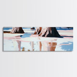 Tree Reflections, Water Reflection, Earthy Tones, Canvas Print, Minimalist Wall Art, Nature Inspired Decor, Modern Home Aesthetic