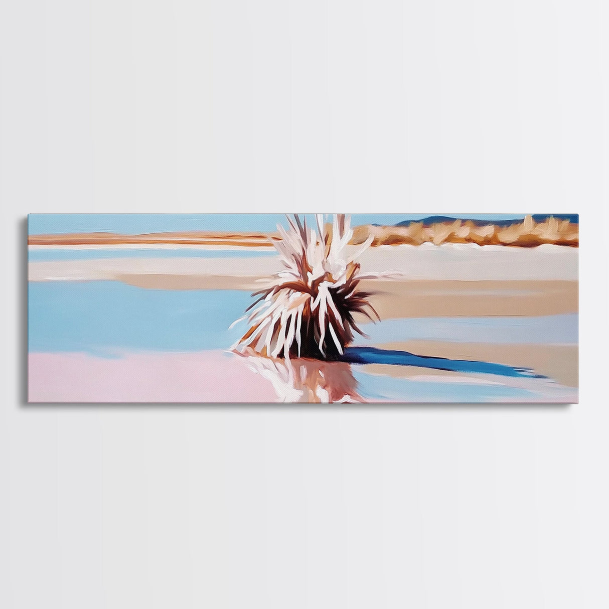 Desert Plant, southwestern wall art, arid landscape print, nature-inspired home decor, framed canvas print, boho aesthetic