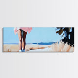 Windy Dunes, beach photography print, modern coastal decor, ocean breeze artwork, minimalist home decor, framed canvas print, boho style