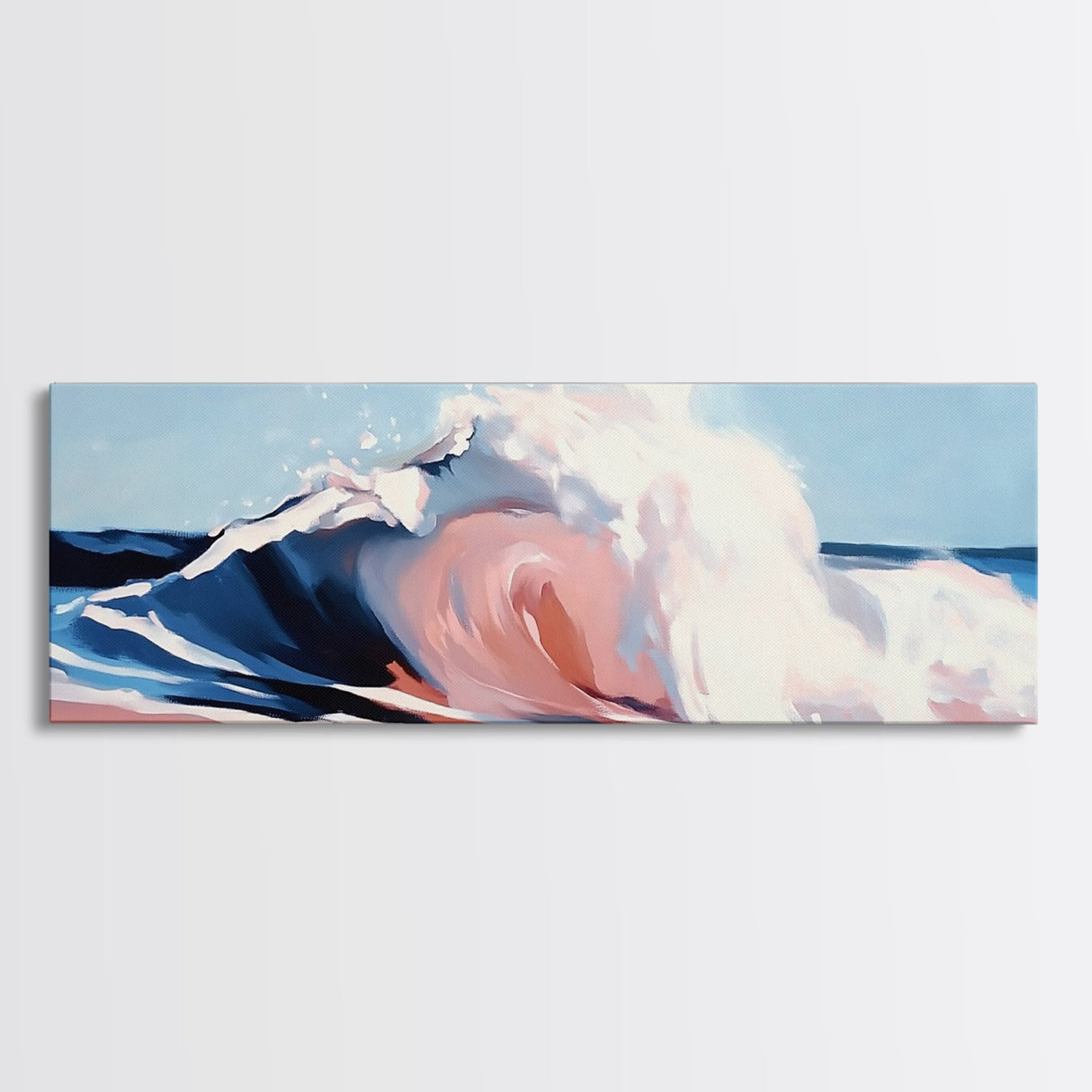 Sea Splash, Surf Art, Coastal Inspiration, Bold Waves, Canvas Print, Modern Ocean Art, Living Room Wall Art, Beach Theme Decor