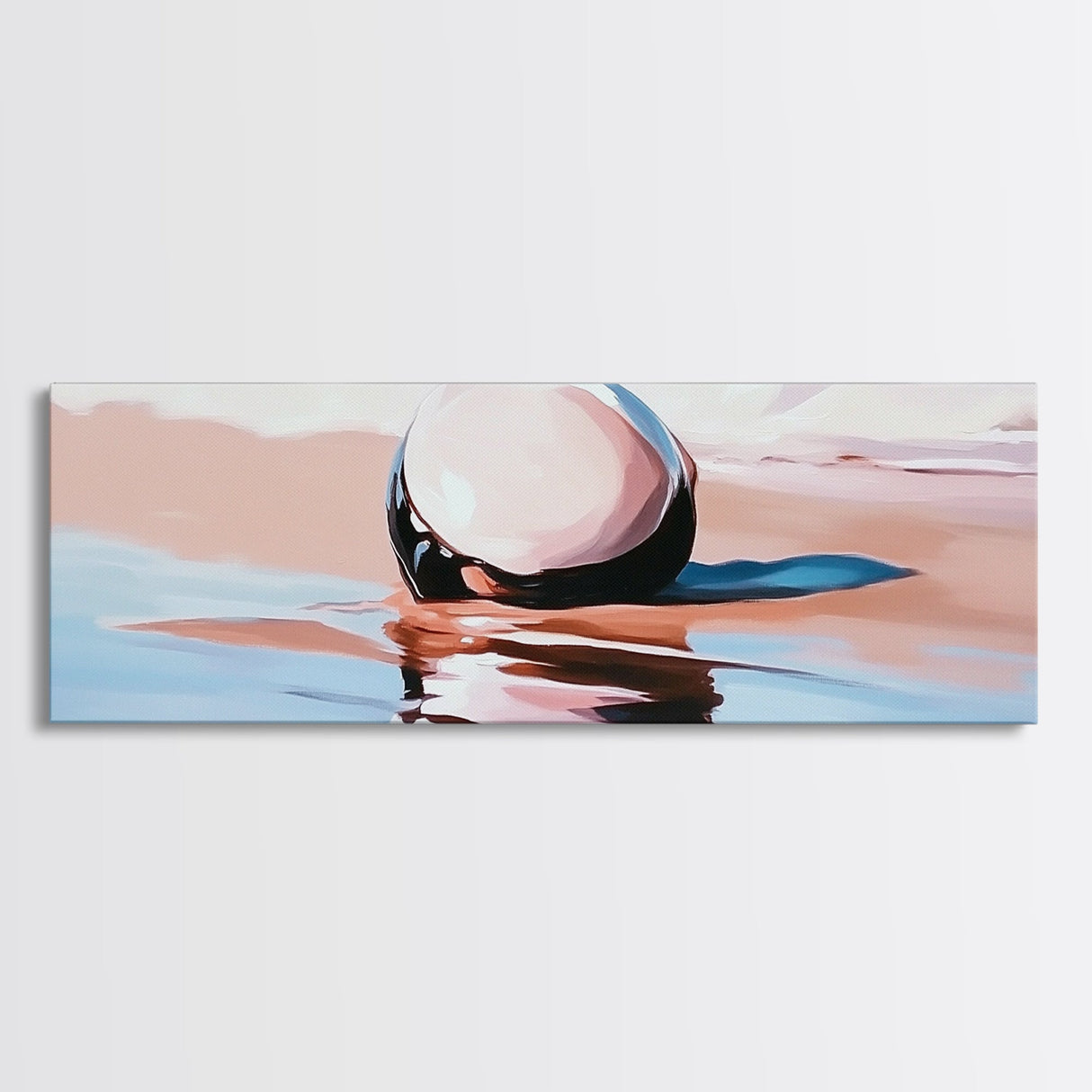 Ocean Reflection, Beach Art, Coastal Decor, Canvas Print, Minimalist Wall Art, Modern Seascape, Nautical Art, Bedroom Wall Art