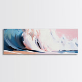 Ocean Wave, Coastal Beauty, Serene Seascape, Canvas Print, Beach House Wall Art, Nautical Theme, Living Room Decor, Modern Art Style