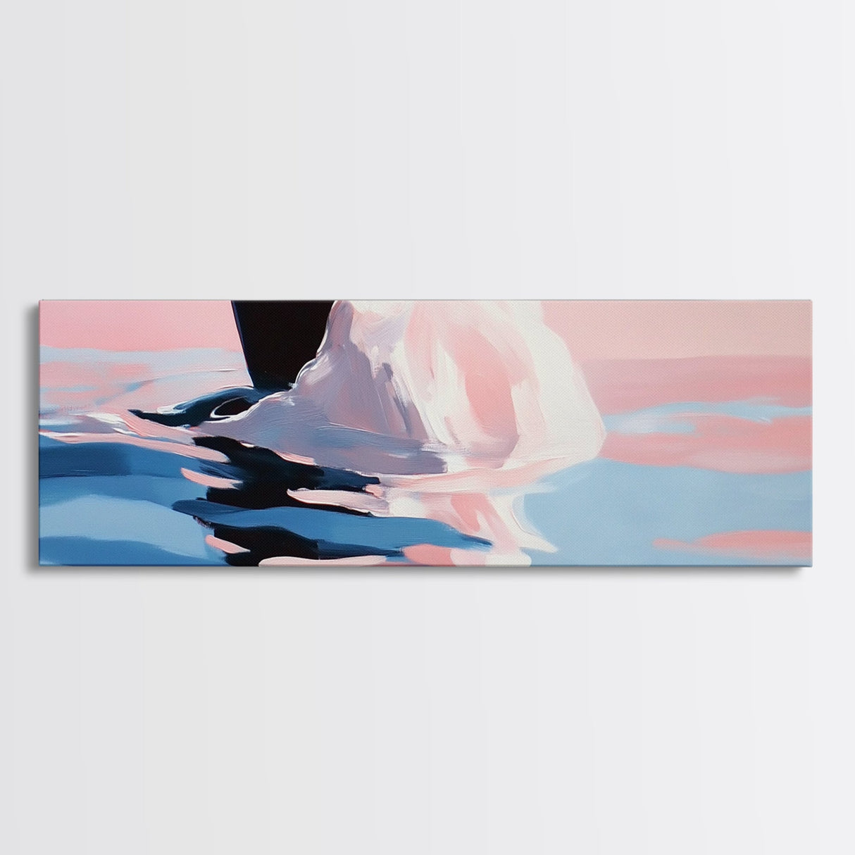 Ocean Waves, Sunset Beauty, Tranquil Seascape, Beach House, Framed Canvas Print, Coastal Art, Living Room Decor, Summer Vibes