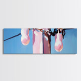 Power Pole Painting, Urban Wall Art, Modern Industrial Art, Blue Sky Print, Large Canvas Print, Minimalist Home Decor, Office Wall Art