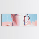 Enamel Mug Painting, Rustic Kitchen Art, Pastel Coffee Print, Still Life, Large Canvas Print, Modern Home Decor, Cozy Wall Art