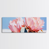 Cactus Blooms, Southwest Wall Art, Boho Home Decor, Canvas Print, Nature Inspired Art, Desert Flowers, Pink Floral Aesthetic
