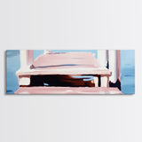 Dock on Water, Serene Reflection, Minimalist Art, Nautical Decor, Canvas Print, Coastal Home Art, Relaxing Wall Art, Lake House Decor