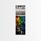 Abstract Mountain, Scenic Landscape, Autumn Colors Art, Canvas Print, Bold Nature Painting, Modern Wall Art, Office Decor