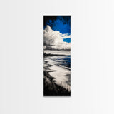 Coastal Serenity, Ocean Waves, Seascape Painting, Beach Decor, Blue Wall Art, Living Room Art, Modern Seascape, Framed Canvas Print